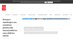 Desktop Screenshot of deltasicurezza.it